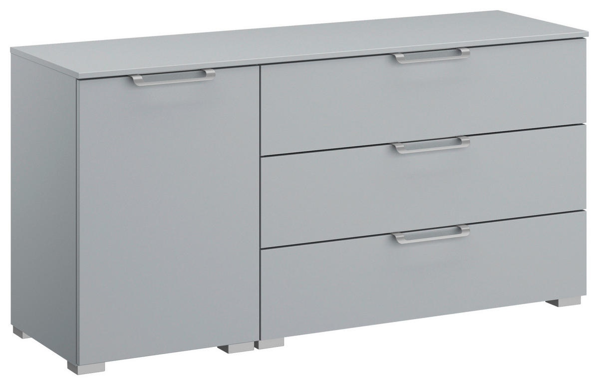 SIDEBOARD  in 120/61/42 cm  - Silberfarben/Hellgrau, Design, Holzwerkstoff/Kunststoff (120/61/42cm) - Novel