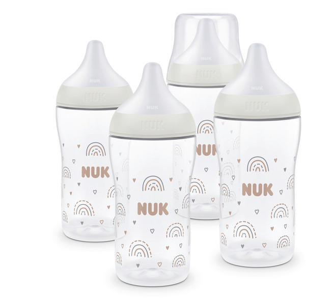 FLÄSCHCHENSET Perfect Match 4-teilig  - Beige, Basics, Kunststoff (14,2/14,2/18,4cm) - NUK