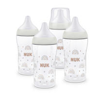 FLÄSCHCHENSET Perfect Match 4-teilig  - Beige, Basics, Kunststoff (14,2/14,2/18,4cm) - NUK