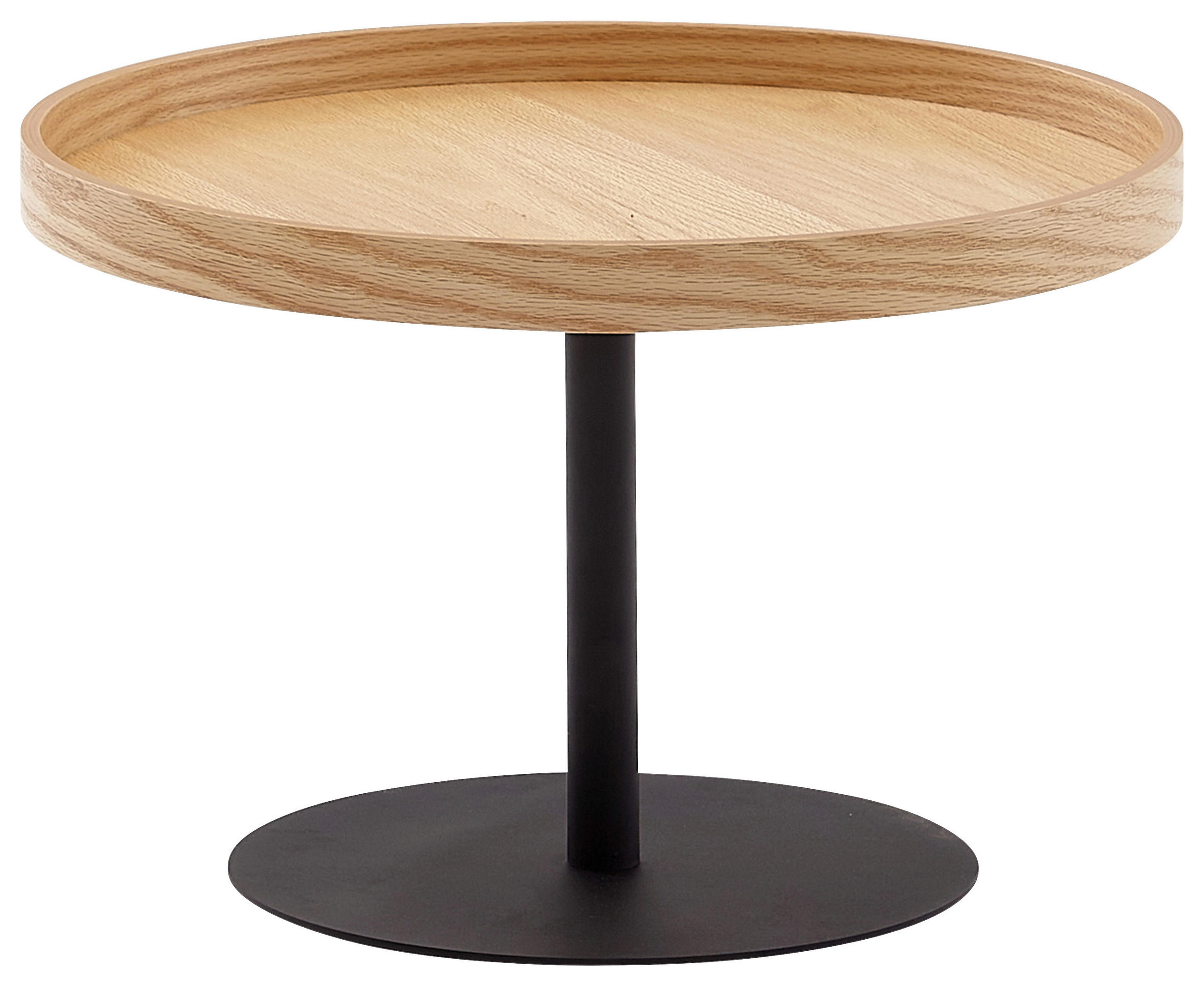 KLUB STOLIĆ smeđa  drvni materijal  - smeđa/crna, Moderno, drvni materijal/metal (61/40cm) - MID.YOU