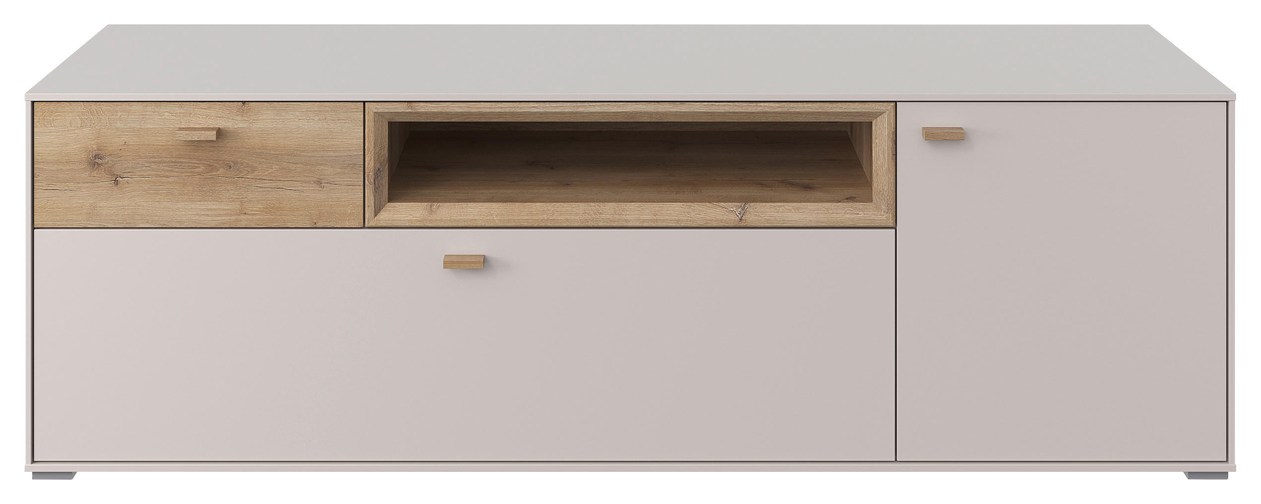 LOWBOARD  in 165/53/49,1 cm  - Sandfarben/Eichefarben, Modern, Holz/Holzwerkstoff (165/53/49,1cm) - Hom`in