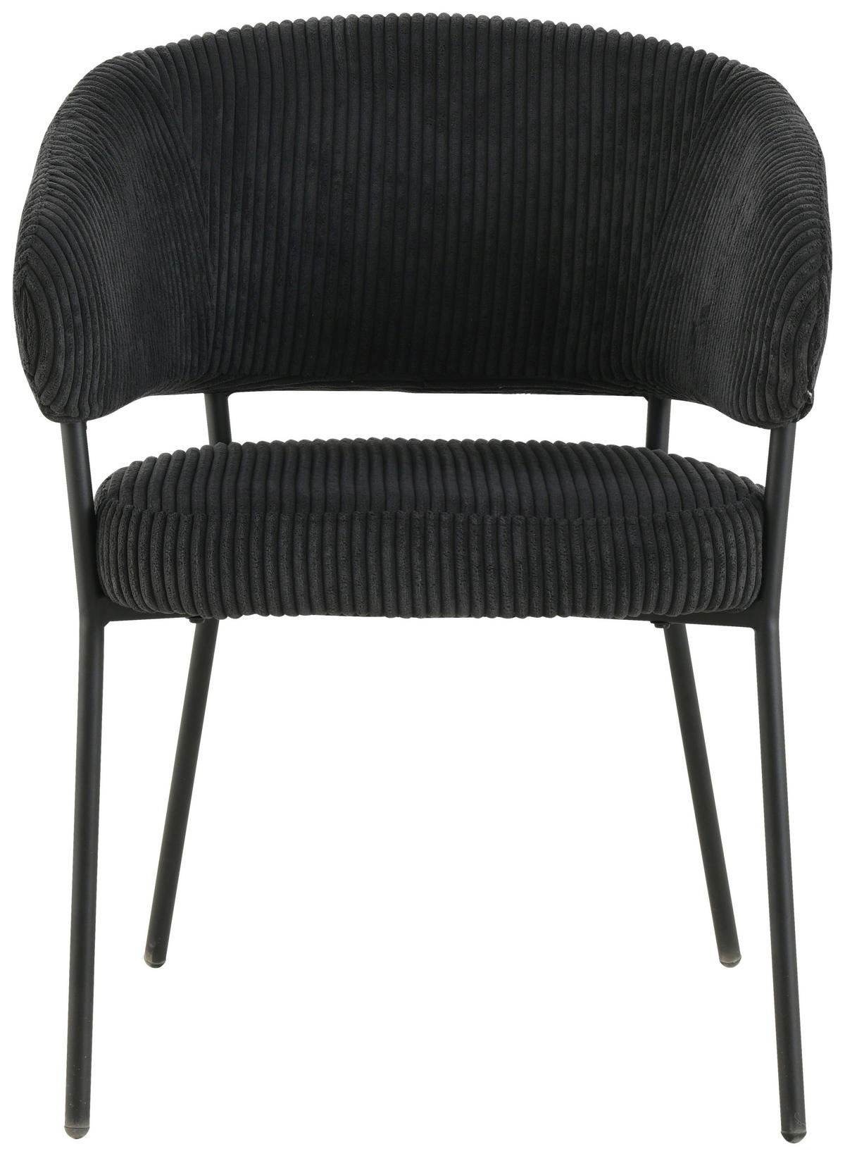 ARMLEHNSTUHL  in Eisen Cord  - Schwarz, LIFESTYLE, Holz/Textil (60/81/60cm) - Livetastic