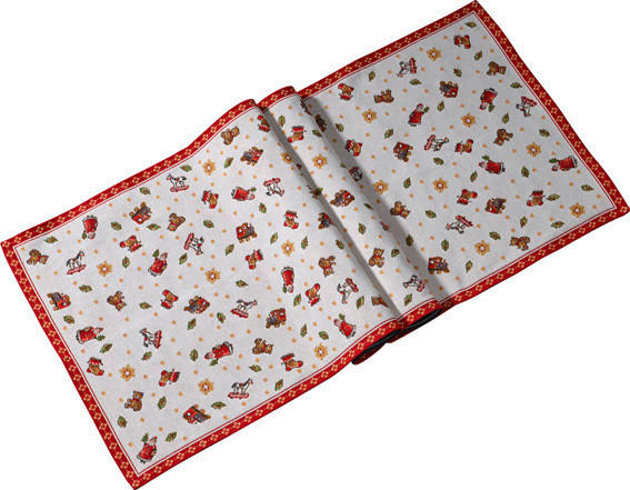 TISCHLÄUFER Toy´s Delight Textil Creme, Rot 49/143 cm - Rot/Creme, Design, Textil (49/143cm) - Villeroy & Boch