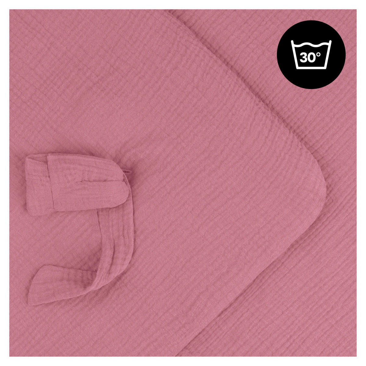 EINSCHLAGDECKE Snuggle so Cosy      - Beere, Basics, Textil (75/0,6/75cm) - Hauck