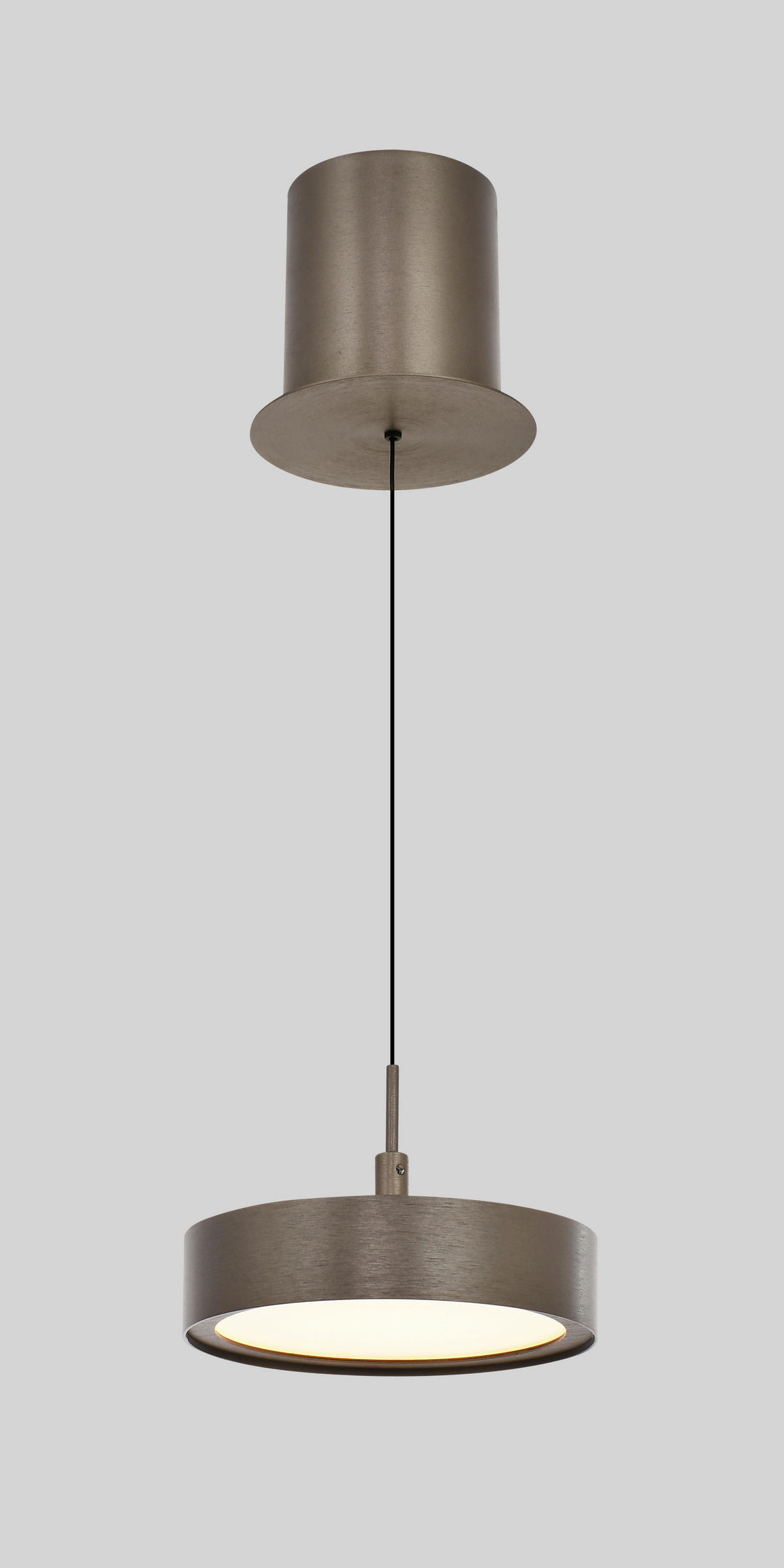 LED-HÄNGELEUCHTE Valensole 17,5/150/17,5 cm  - Bronzefarben, Design, Metall (17,5/150/17,5cm)