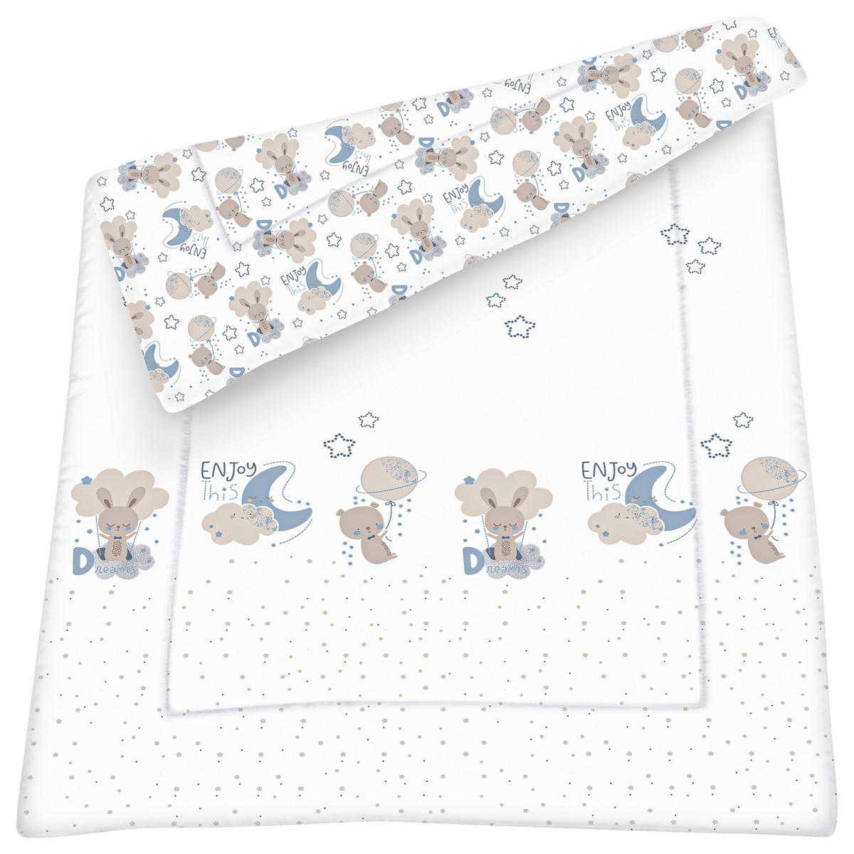 OTROŠKA ODEJICA  TIMMY BLUE     100/145 cm     potiskano   - modra/siva, Basics, tekstil (100/145cm) - Avelia