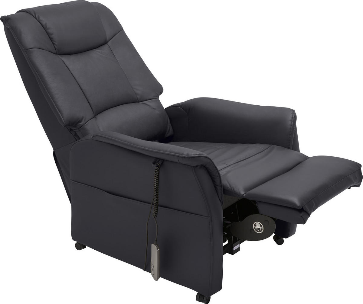 TELEVIZNÍ KŘESLO, dřevo, kov, textil, antracitová - černá/antracitová, Konvenční, kov/dřevo (77/109-85/87-158cm) - Cantus