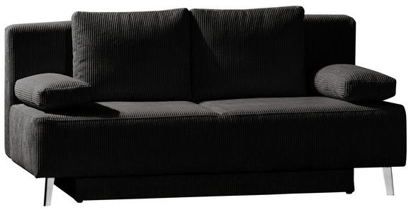SCHLAFSOFA Cord Anthrazit, Grau - Anthrazit/Grau, MODERN, Textil/Metall (193/85/88cm) - Novel