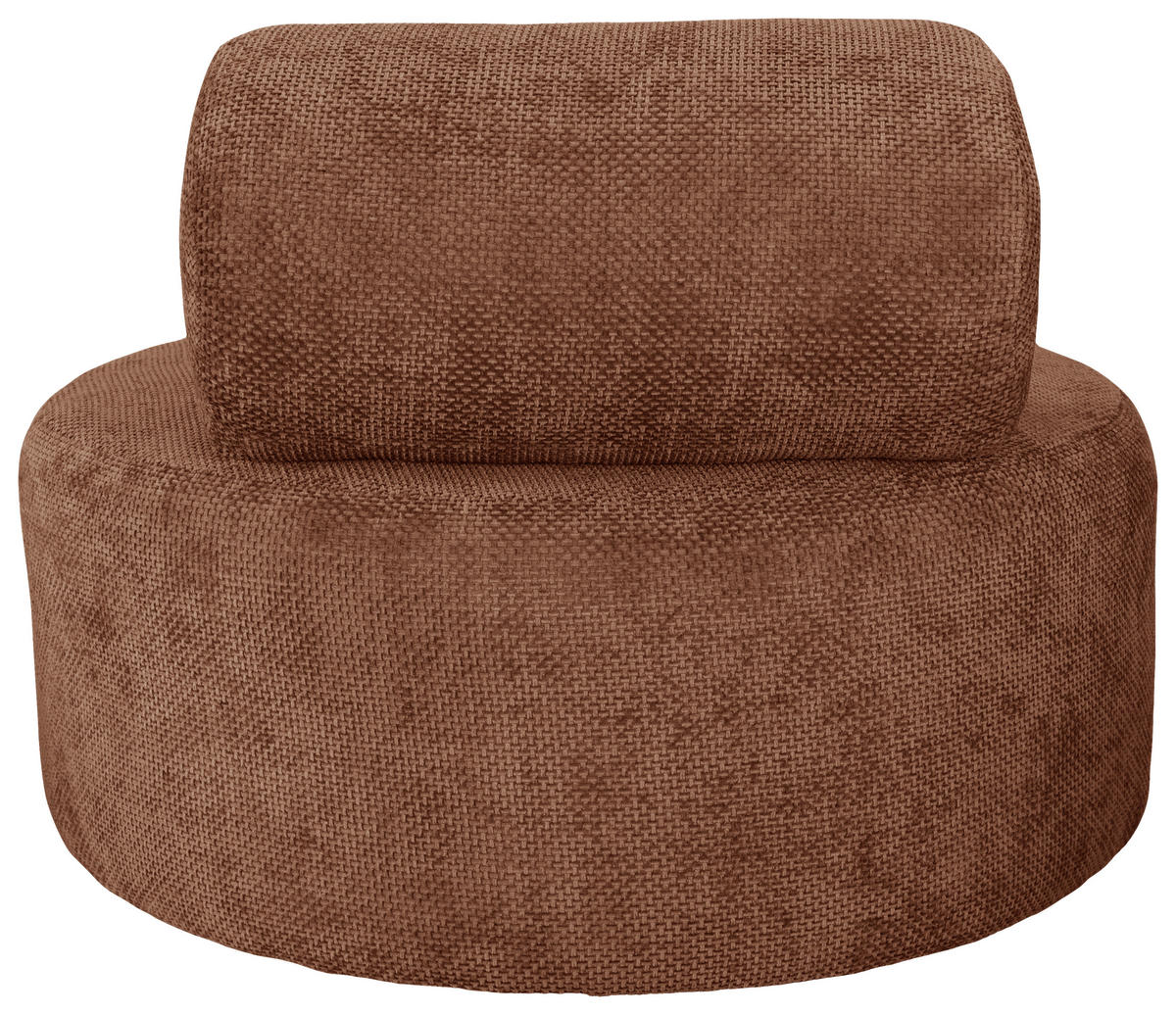 SESSEL in Struktur Terracotta  - Terracotta/Schwarz, Basics, Textil/Metall (88/70/88cm) - Livetastic