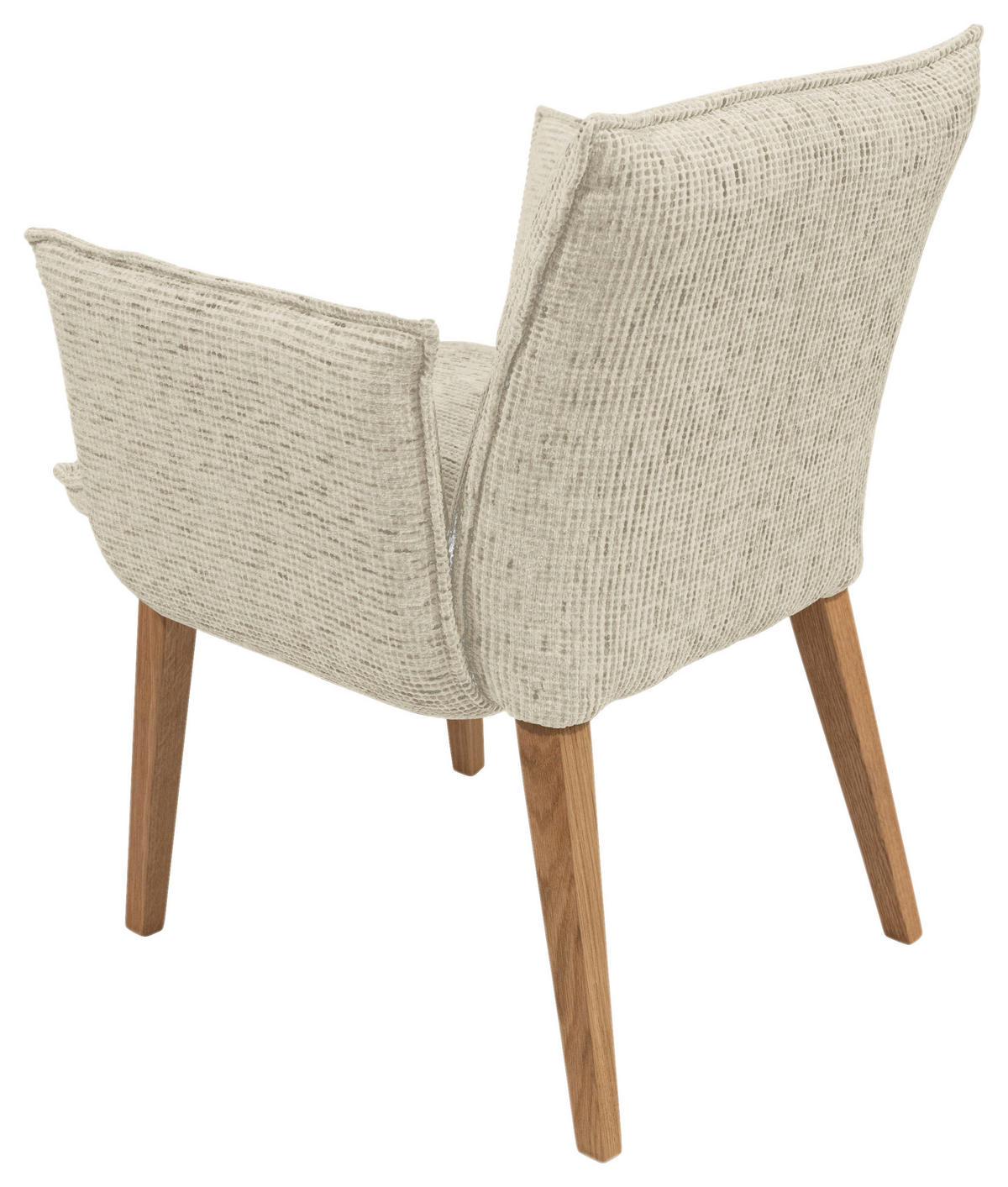 ARMLEHNSTUHL  in Chenille  - Eichefarben/Beige, KONVENTIONELL, Holz/Textil (72/86/65cm) - Valdera