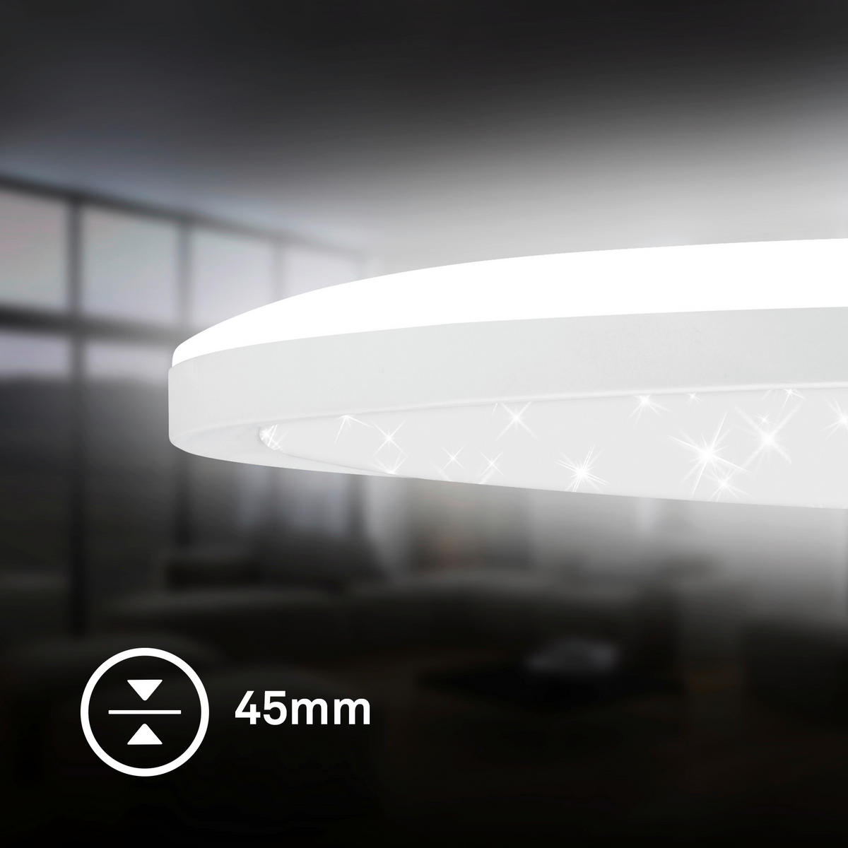 LED-PANEEL  - Weiß, Basics, Kunststoff (37,5/4,5cm)