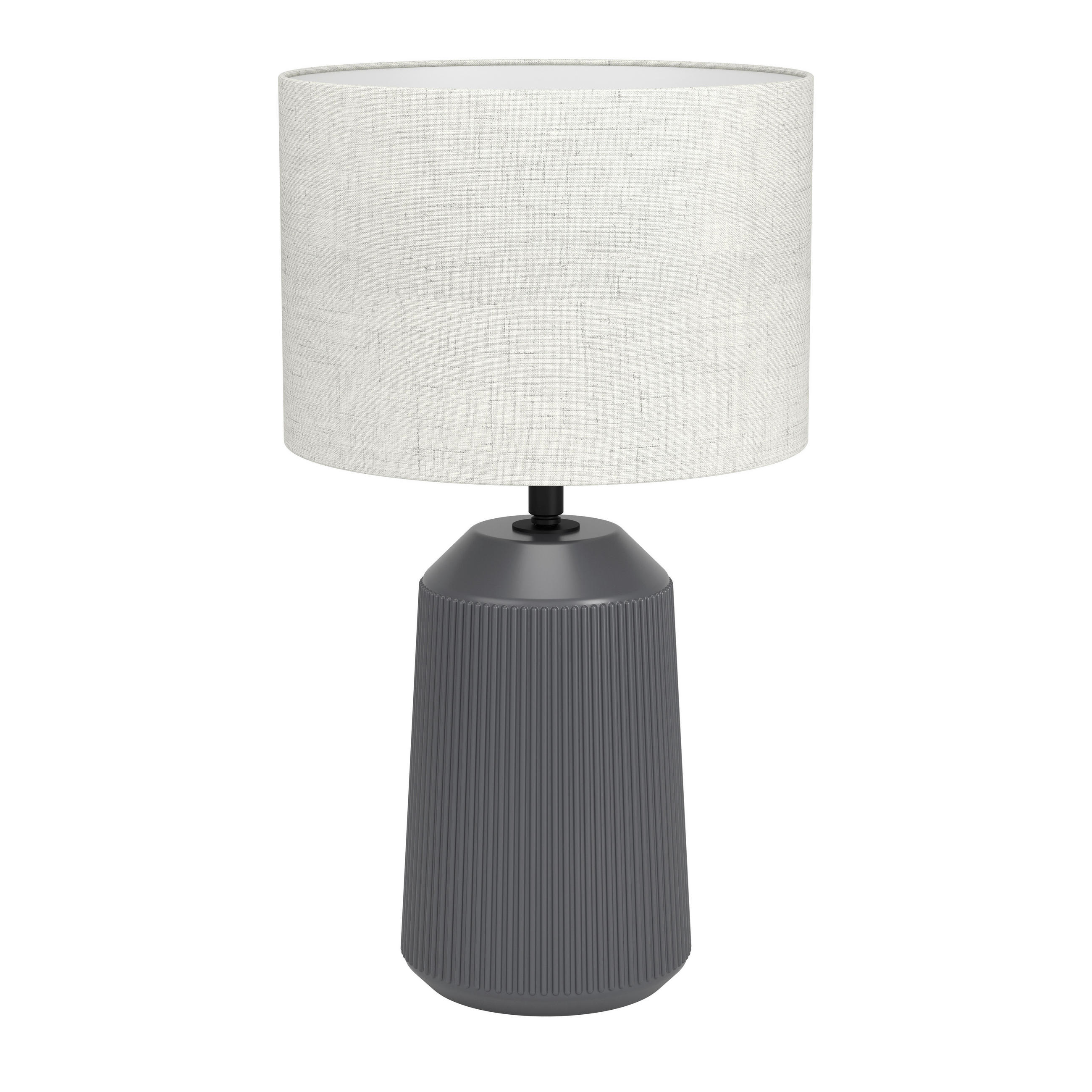 BORDSLAMPA Capalbio 23/41 cm   - grå/naturfärgad, Basics, textil/keramik (23/41cm) - Eglo