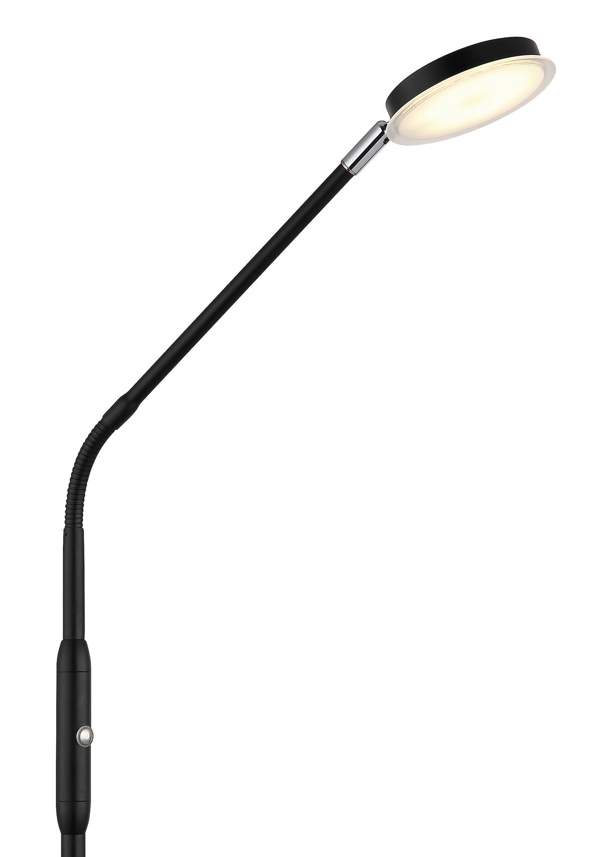 LED-STEHLEUCHTE 52/20/173 cm    - Klar/Schwarz, Design, Kunststoff/Metall (52/20/173cm) - Globo