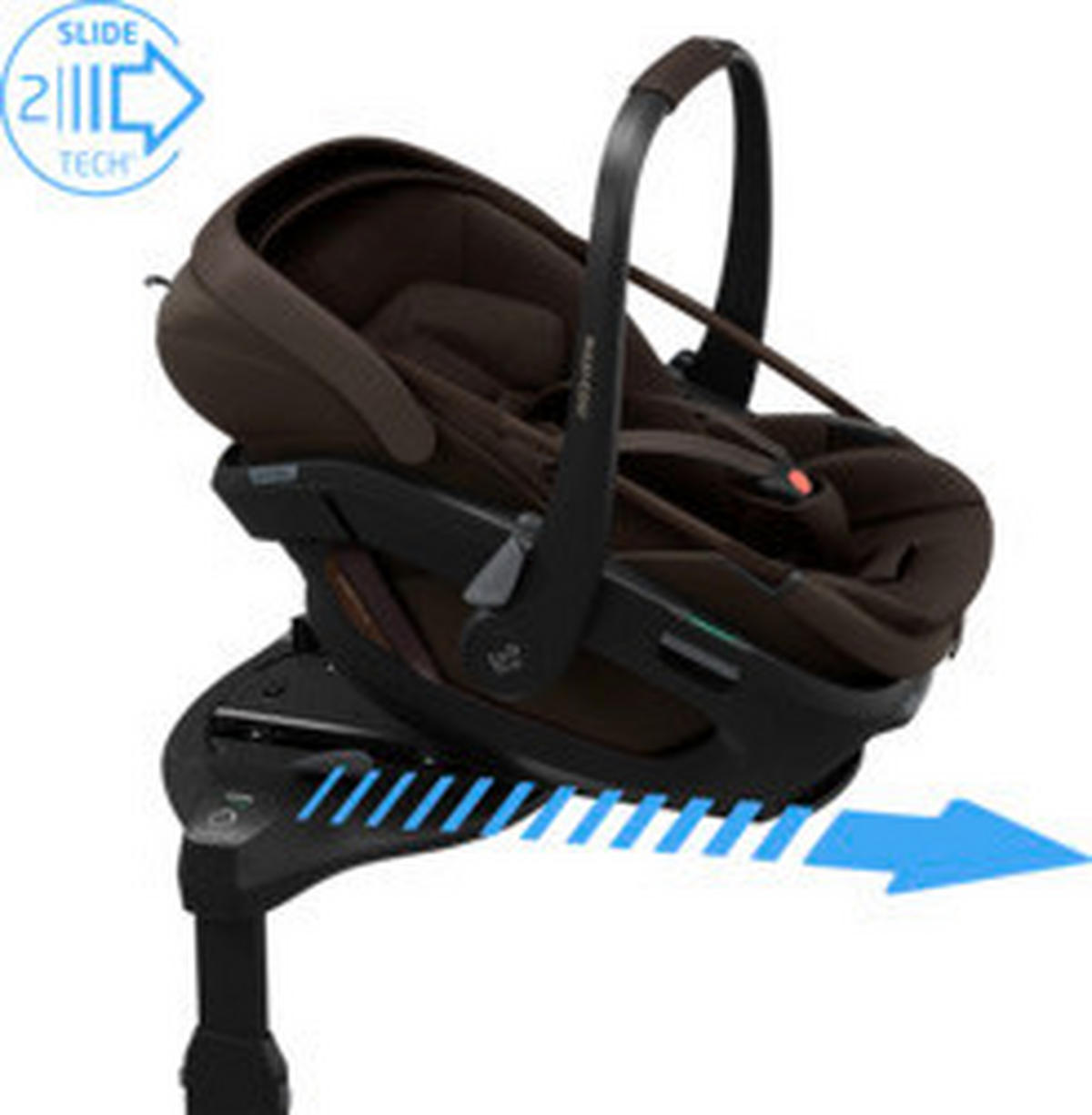BABYSCHALE  Coral Slide Pro Espresso Brown  - Braun, Basics, Kunststoff/Metall (44/44,6/76cm) - Maxi Cosi Pro