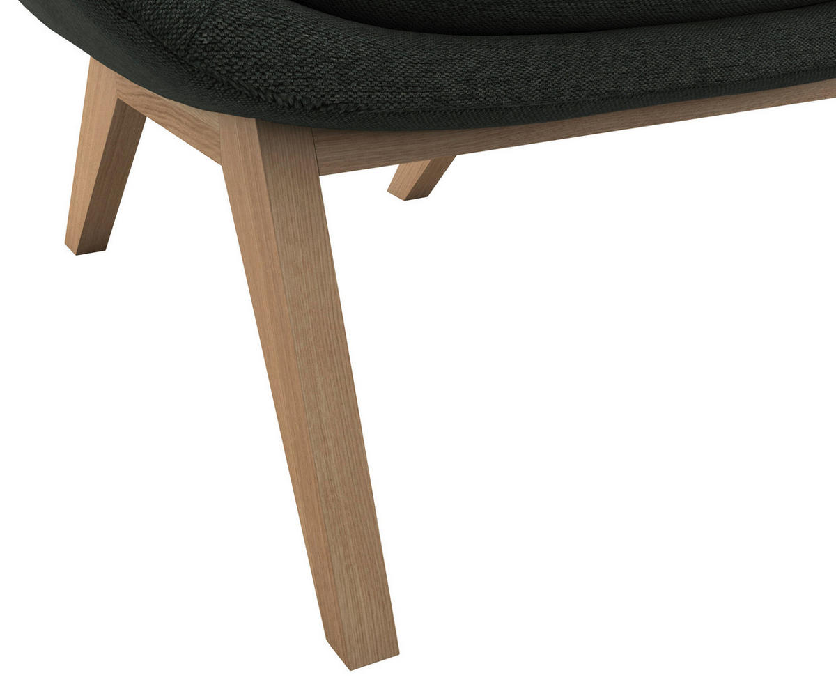SESSELSET Flachgewebe Hocker    - Waldgrün/Eichefarben, Design, Holz/Textil (84/95/96cm) - MID.YOU
