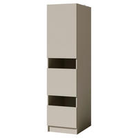 MEHRZWECKSCHRANK 50/200/68 cm  in Kaschmir  - Kaschmir/Schwarz, Design, Holzwerkstoff/Metall (50/200/68cm) - Milino