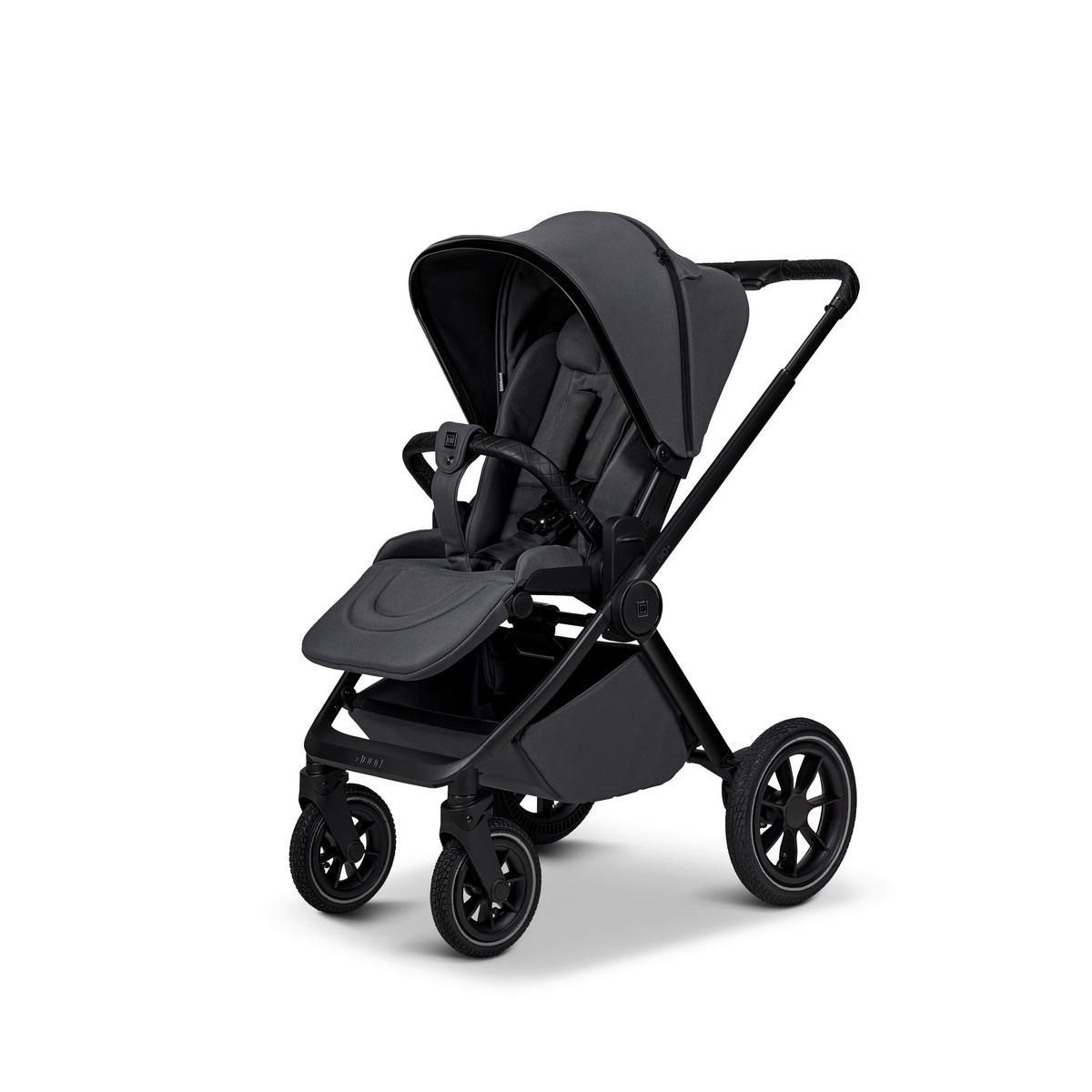 KOMBIKINDERWAGEN Gio+  - Anthrazit, Basics, Textil (103/60/125cm) - Moon Edition