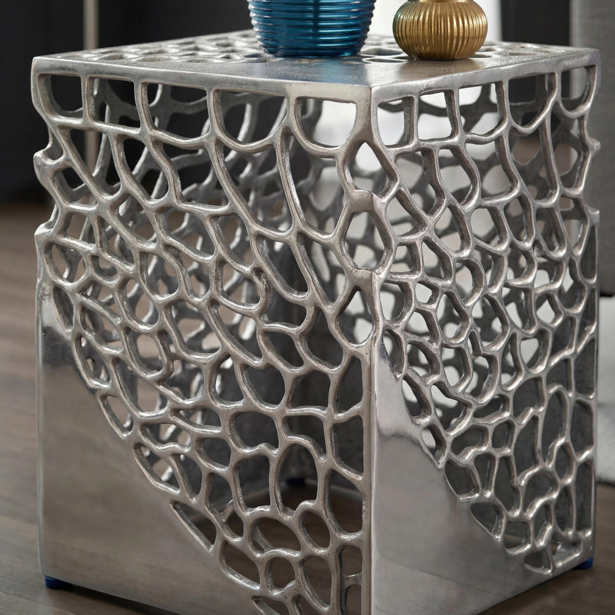 SATSBORD i metall 30/26/30/26/45/40 cm  - silver, Design, metall (30/26/30/26/45/40cm) - MID.YOU