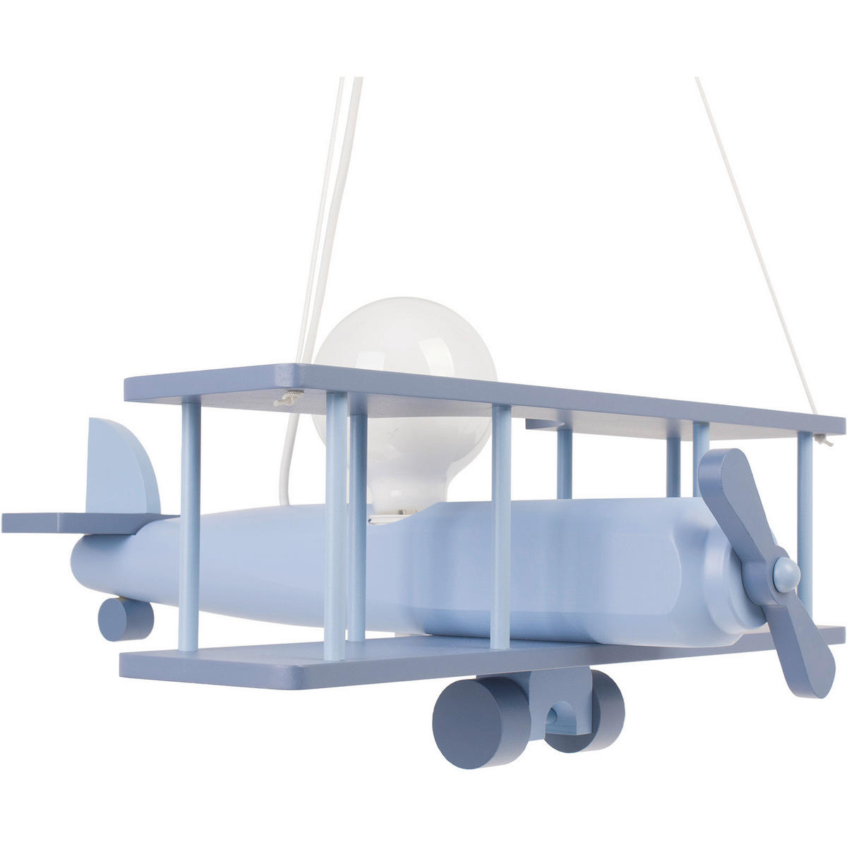 KINDERHÄNGELEUCHTE  42/45/75 cm    - Blau, KONVENTIONELL, Holz (42/45/75cm)