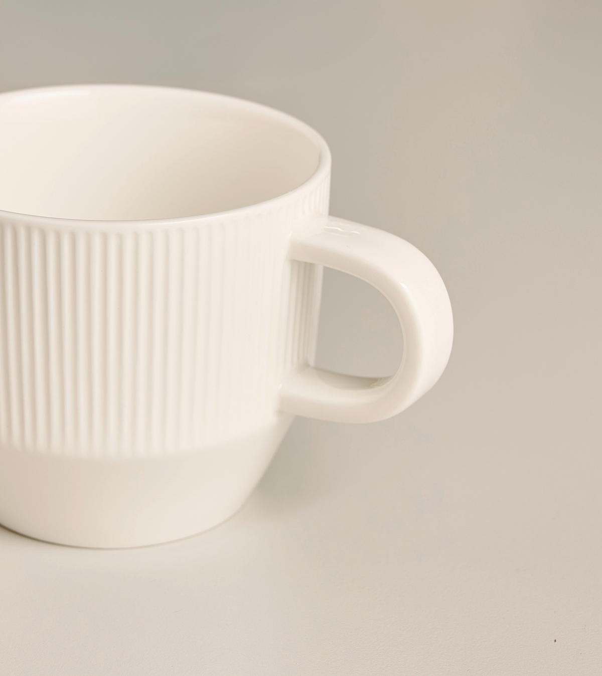 KÁVÉSBÖGREKÉSZLET  - fehér, Design, kerámia (10,2/8,6cm) - Dieter Knoll