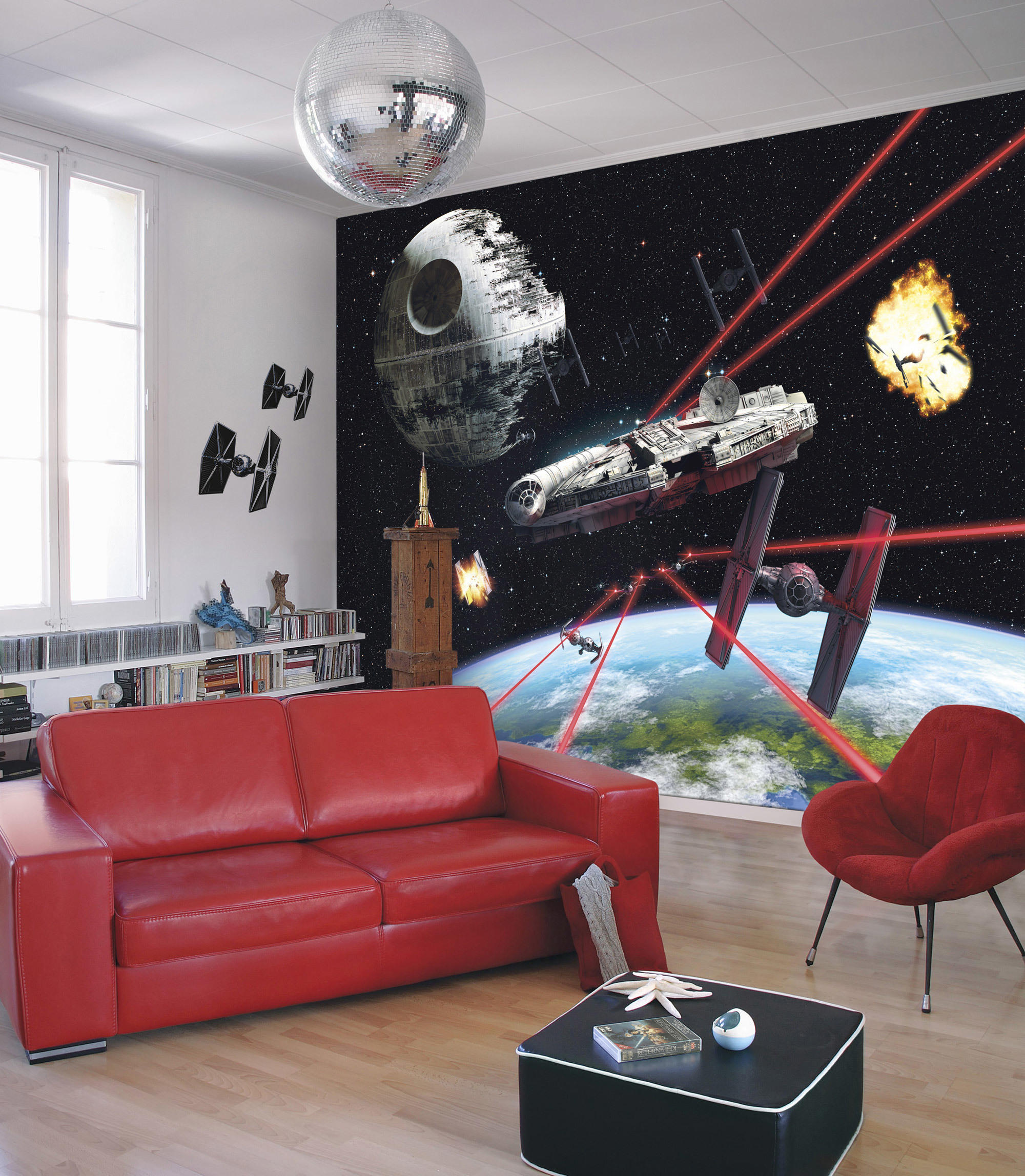 FOTOTAPETE Star Wars  - Multicolor/Schwarz, LIFESTYLE, Papier (368/254cm) - Disney