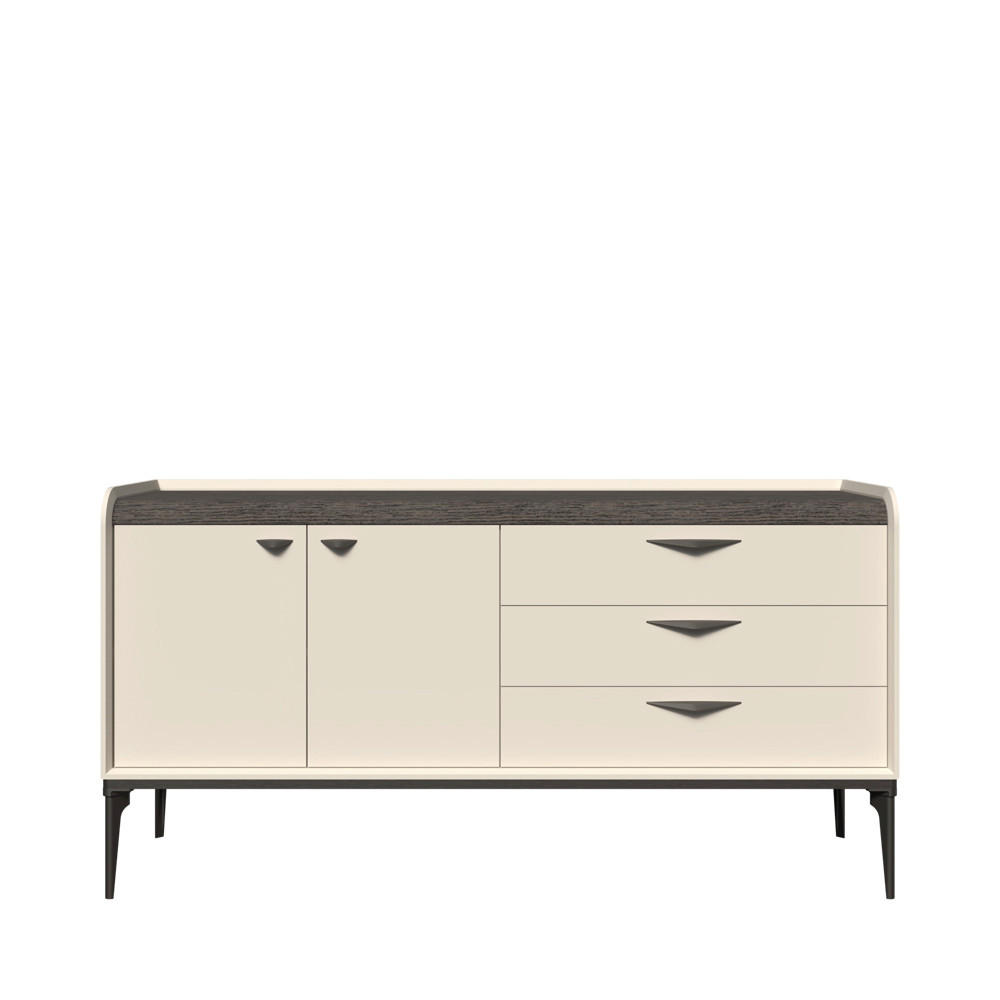 KOMODA  167/86/50 cm   - antracit, Dizajnerski, metal/pločasti materijal (167/86/50cm)