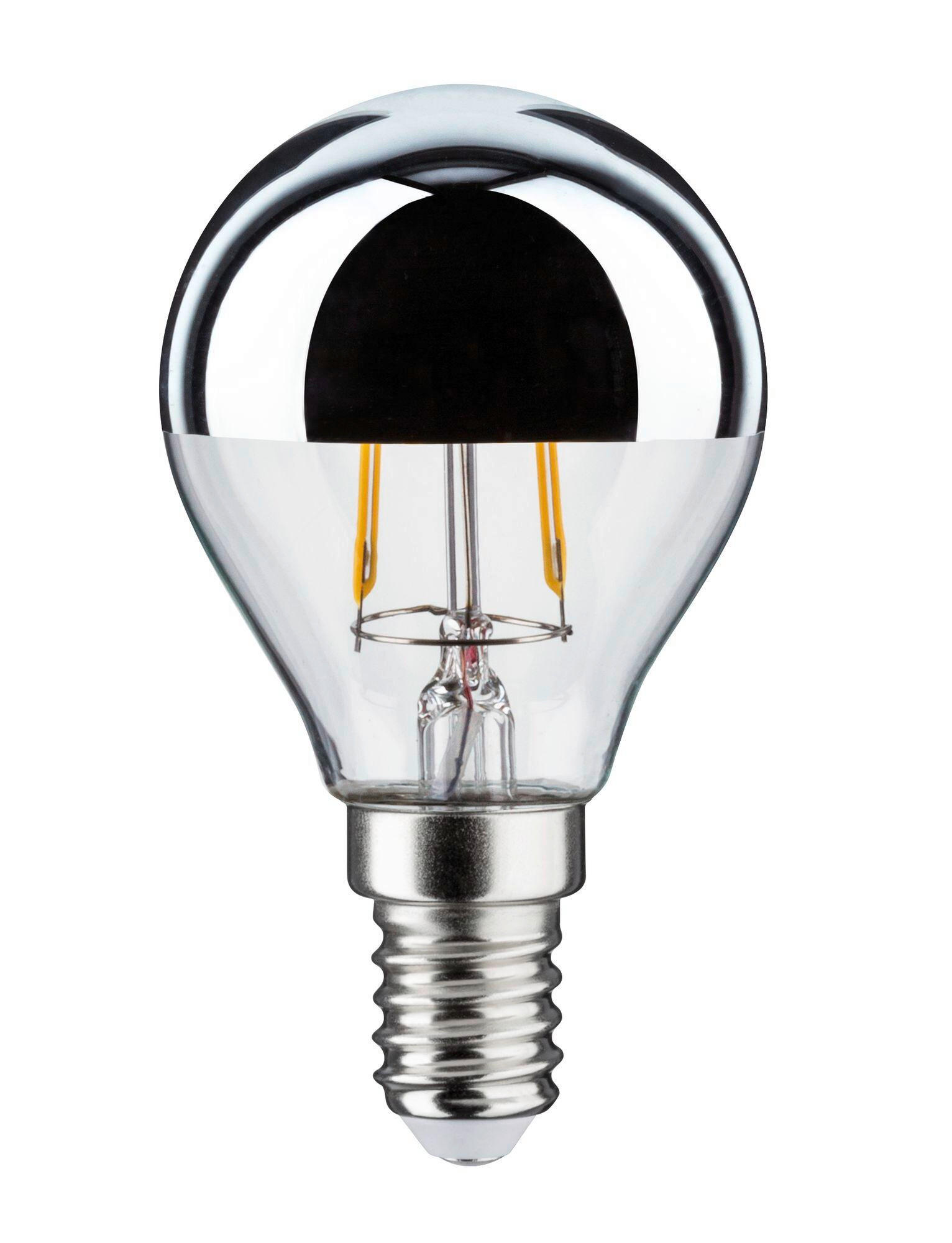 LED-LEUCHTMITTEL   E14 max. 2,6W W 220 lm  - Klar/Silberfarben, Basics, Glas (7,8cm) - Paulmann