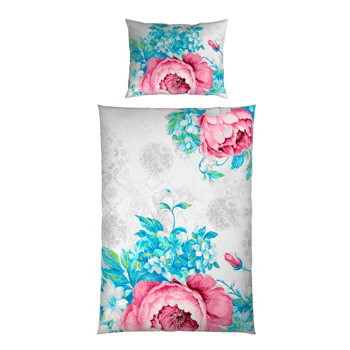 VÄNDBART PÅSLAKANSET TANJA satin 150/210 cm  - multicolor, Trend, textil (150/210cm) - Esposa