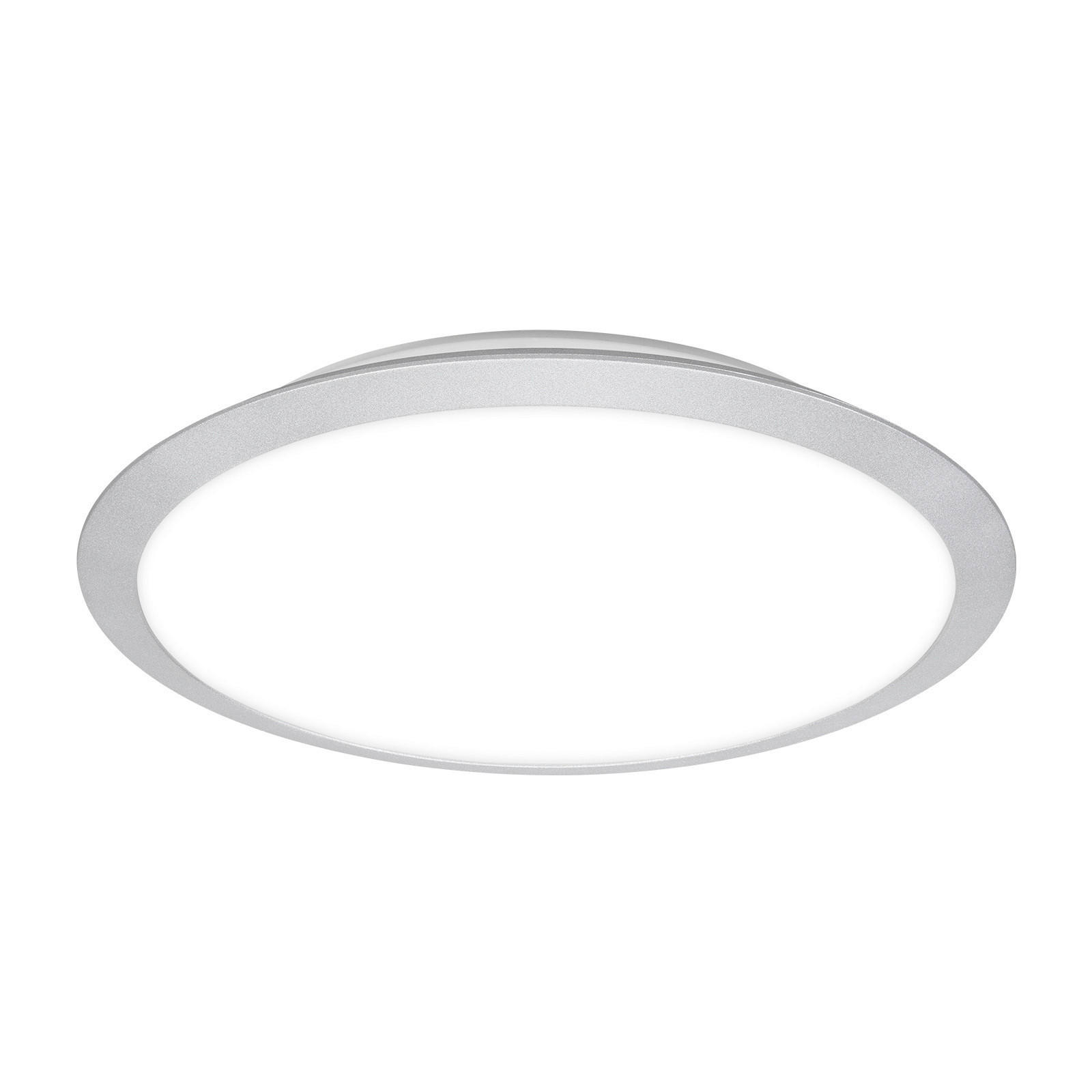 LED MENNYEZETI LÁMPA - krómszínű, Basics, műanyag (37/6,5cm)