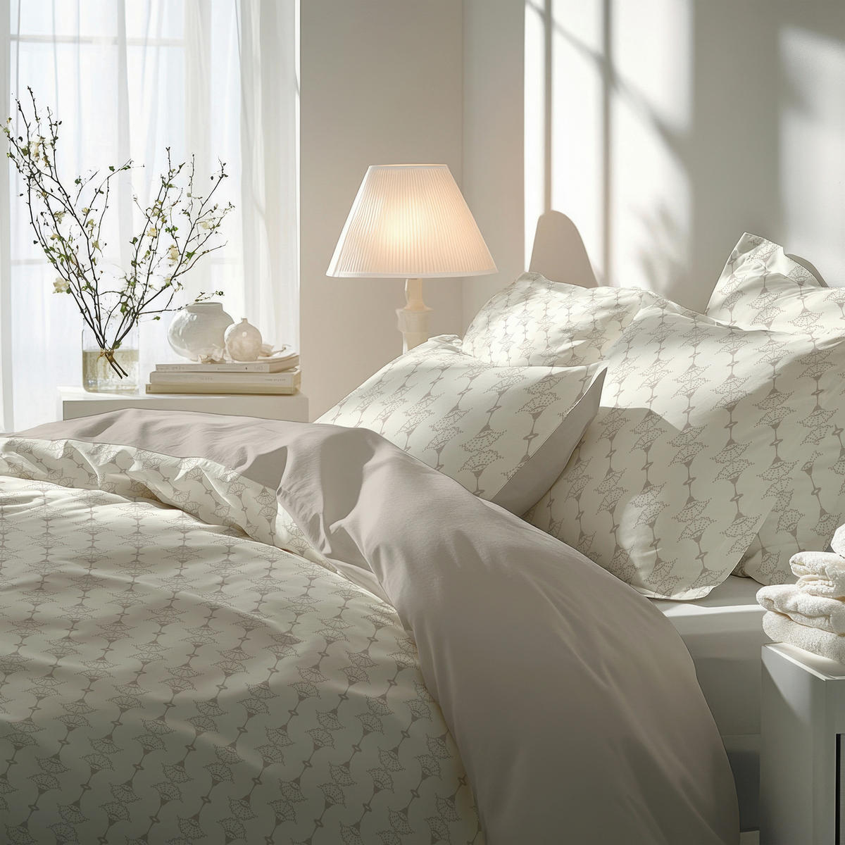 BETTWÄSCHE Satin 200/200 cm  - Beige, Design, Textil (200/200cm) - Florella