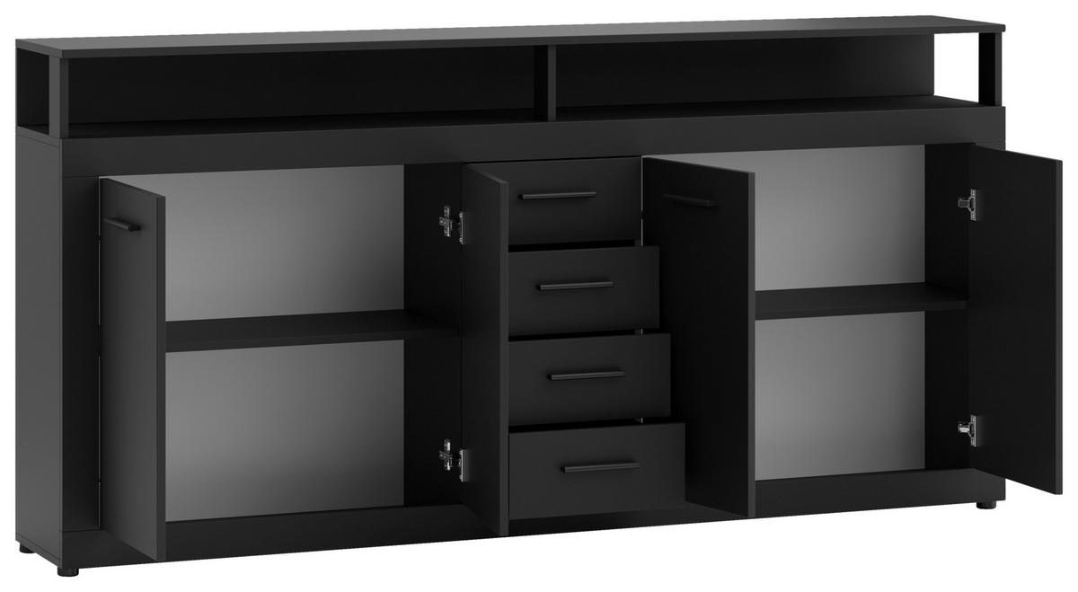 SIDEBOARD  in 190/96/32 cm  - Anthrazit, Design, Holzwerkstoff/Kunststoff (190/96/32cm) - MID.YOU