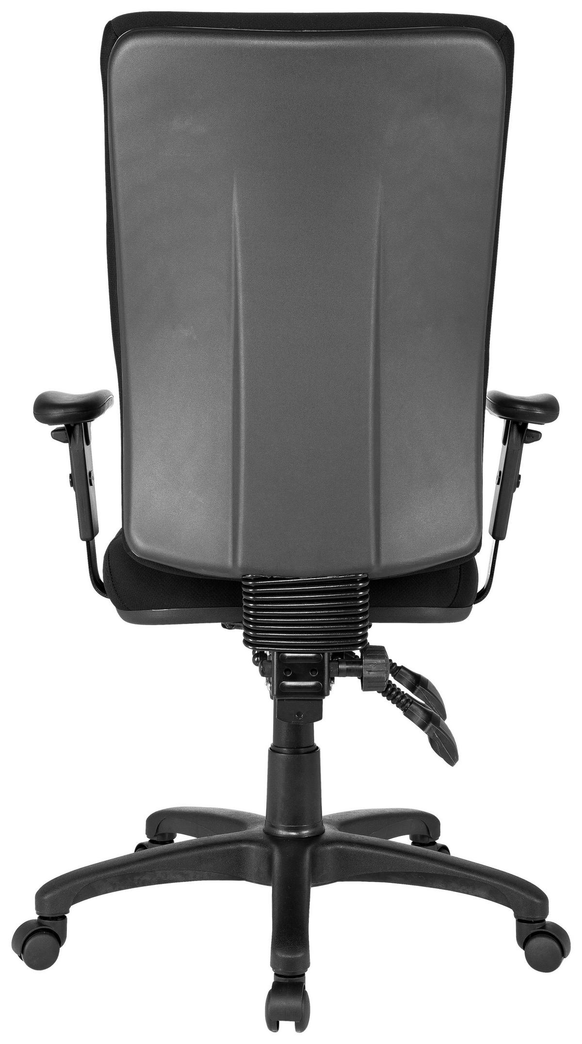 OTOČNÁ ŽIDLE, plochá tkanina, černá - černá, Basics, textil/plast (56/130/45cm) - MID.YOU