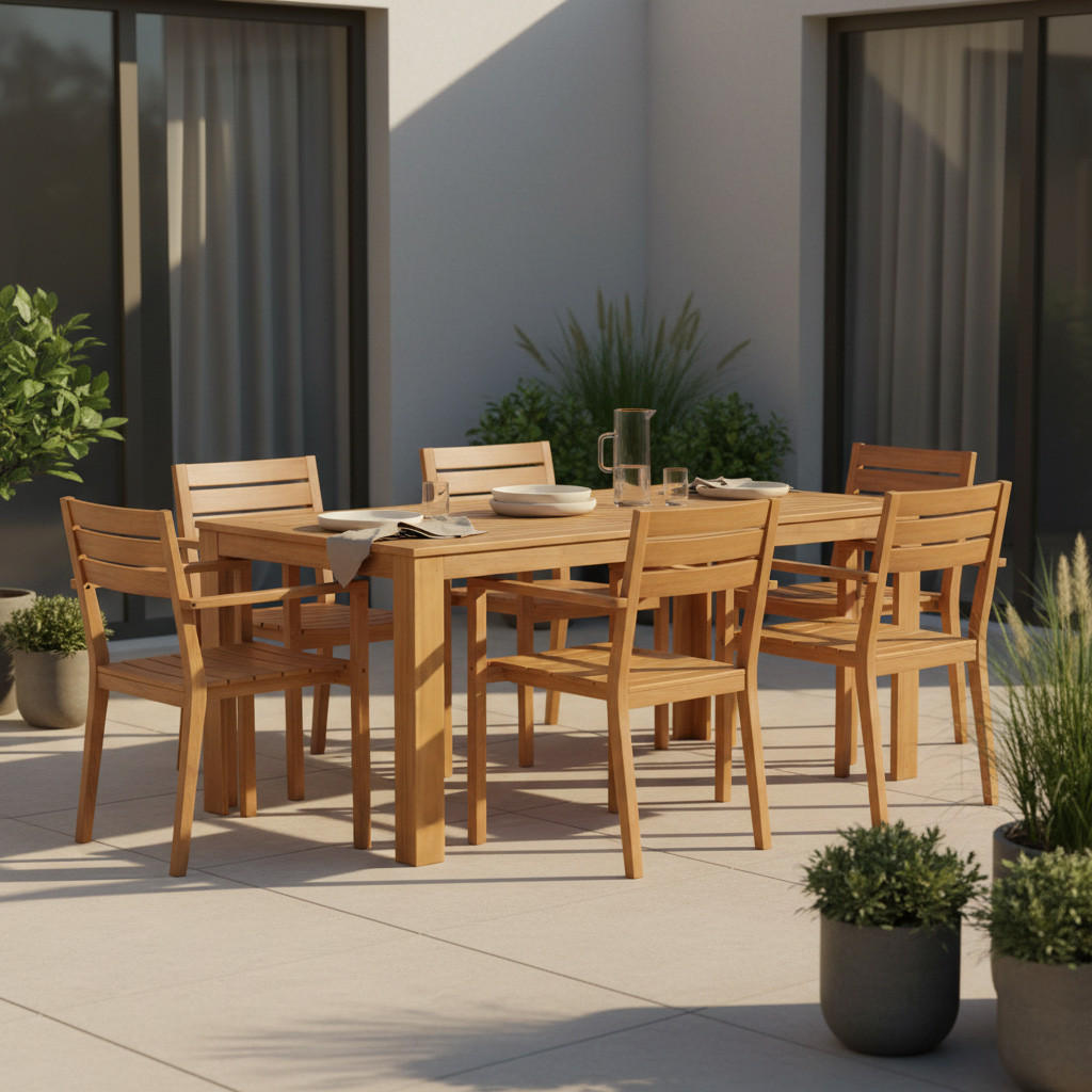 GARTENTISCH 160/90/75 cm Holz rechteckig  - Akaziefarben, KONVENTIONELL, Holz (160/90/75cm) - Siena Garden