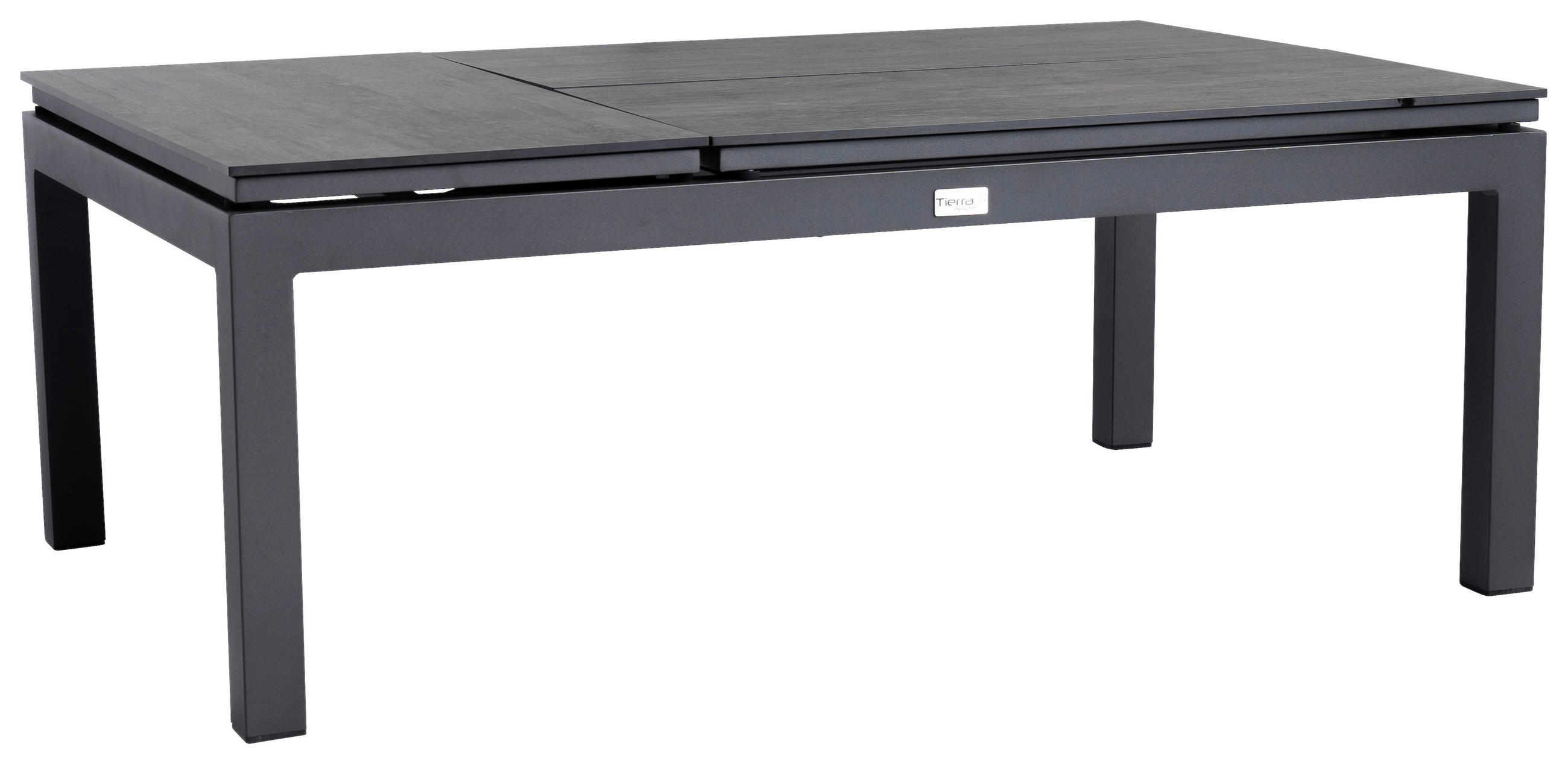 LOUNGETISCH  - Anthrazit, Basics, Kunststoff/Metall (120/79/42-62cm) - Tierra Outdoor
