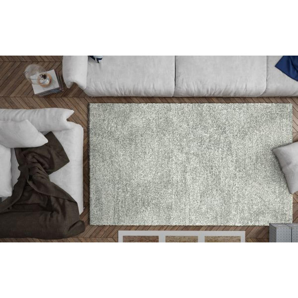 Thumbnail - Novel Webteppich Spring, Grau, Textil, Uni, rechteckig, 133x195 cm, Reach, Oeko-Tex® Standard 100, für Fußbodenheizung g...