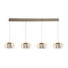 LED-HÄNGELEUCHTE Salo 130/22/150 cm   - Sandfarben/Schwarz, Basics, Metall (130/22/150cm)