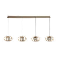 LED-HÄNGELEUCHTE Salo 130/22/150 cm   - Sandfarben/Schwarz, Basics, Metall (130/22/150cm)