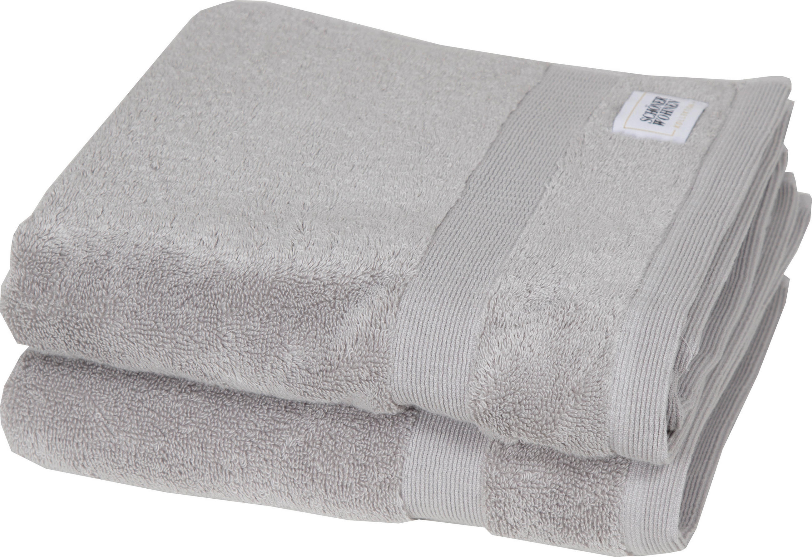 HANDTUCH SW-Cuddly Grau 2-teilig  - Grau, Basics, Textil (50/100cm) - Schöner Wohnen
