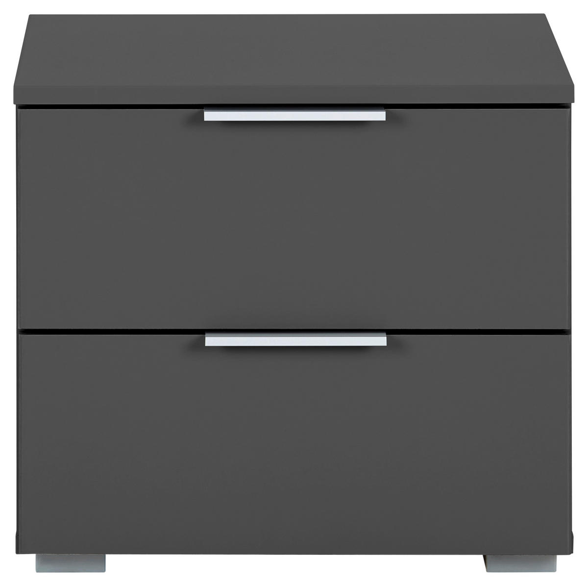NACHTKÄSTCHEN 40/42/42 cm  in Grau  - Alufarben/Grau, MODERN, Holzwerkstoff (40/42/42cm) - Rauch Möbel