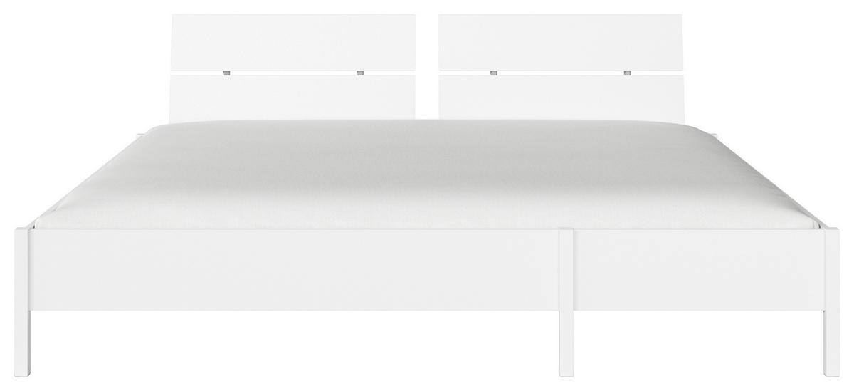 BETT 240/200 cm  in Weiss   - Weiss, Modern, Holzwerkstoff (240/200cm) - Rauch Möbel
