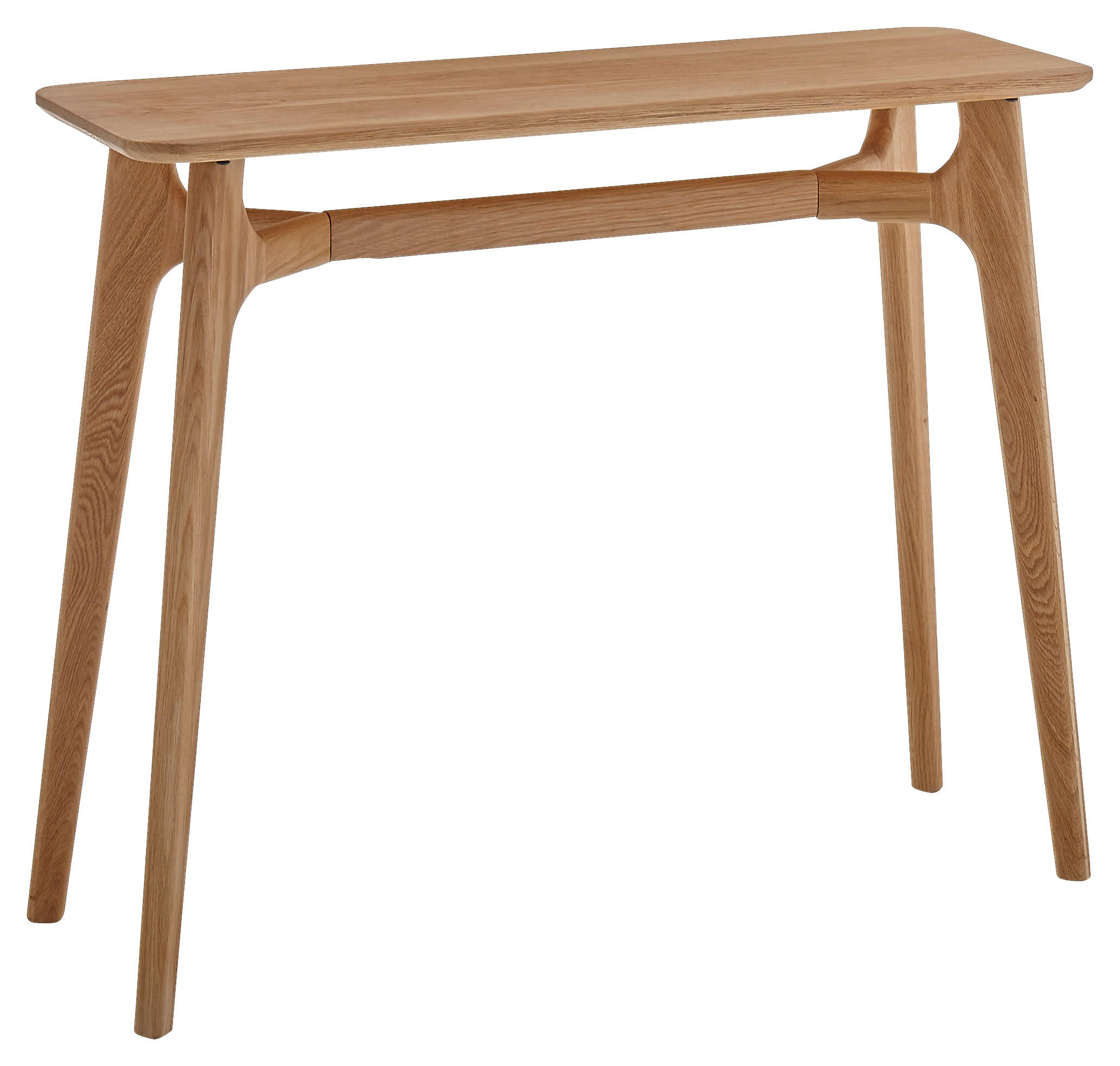 KONZOLOVÝ STOLEK, barvy dubu, dřevo, 100/35/80 cm - barvy dubu, Basics, dřevo (100/35/80cm)