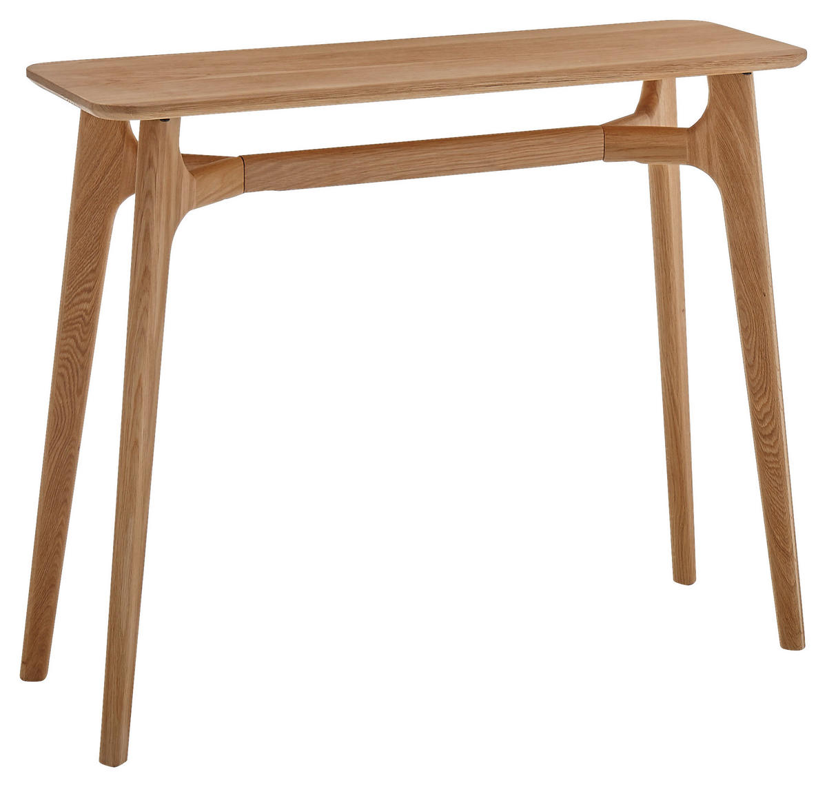 KONZOLOVÝ STOLEK, barvy dubu, dřevo, 100/35/80 cm - barvy dubu, Basics, dřevo (100/35/80cm)