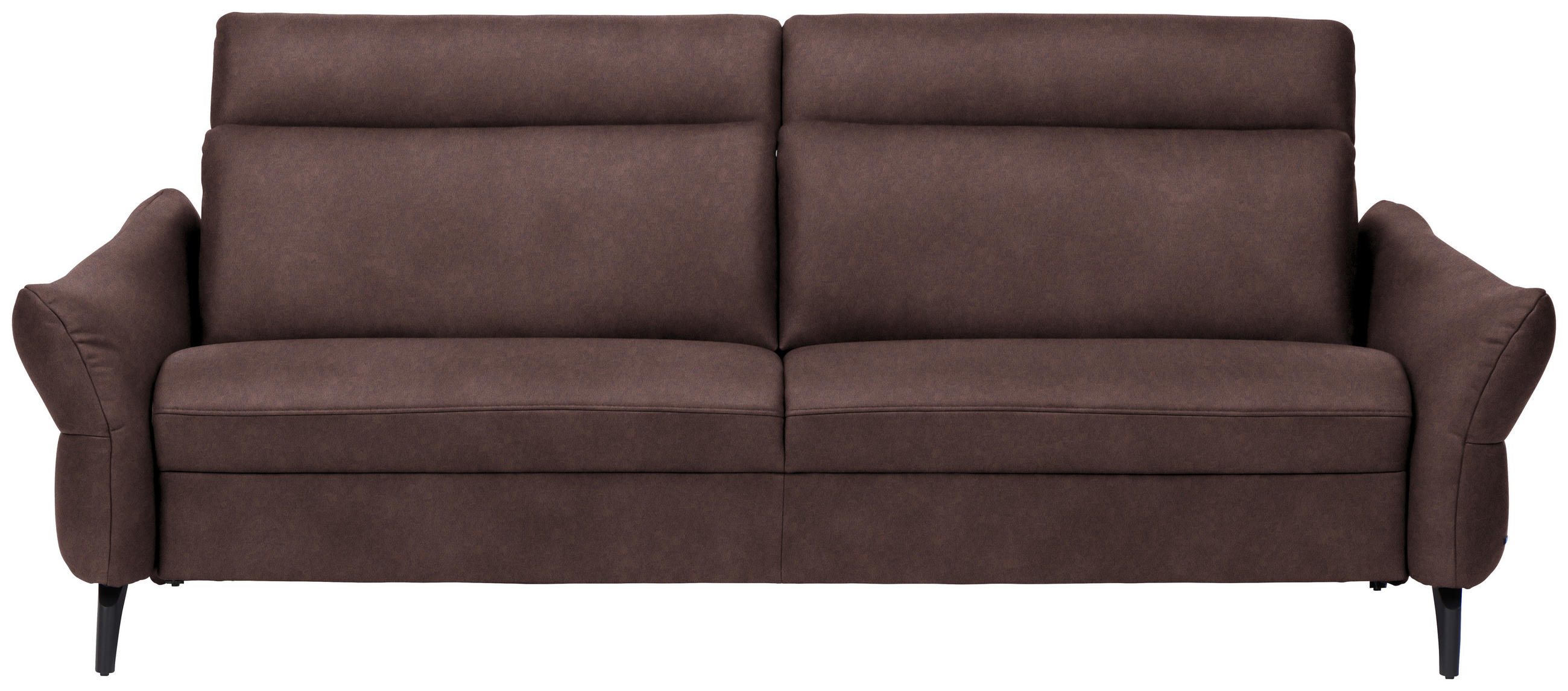 3-SITZER-SOFA in Leder Braun  - Anthrazit/Braun, Design, Leder/Metall (227/92/97cm) - Himolla Komfortklass