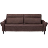 3-SITZER-SOFA in Leder Braun  - Anthrazit/Braun, Design, Leder/Metall (227/92/97cm) - Himolla Komfortklass