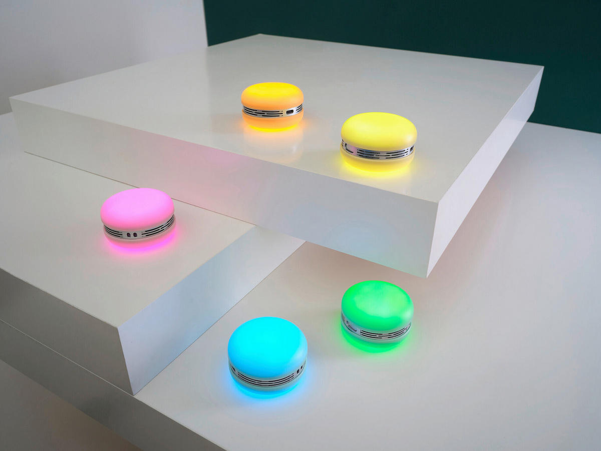 STIMMUNGSLEUCHTER Macaron 6,6/4 cm  - Rosa, Design, Kunststoff (6,6/4cm) - Osram