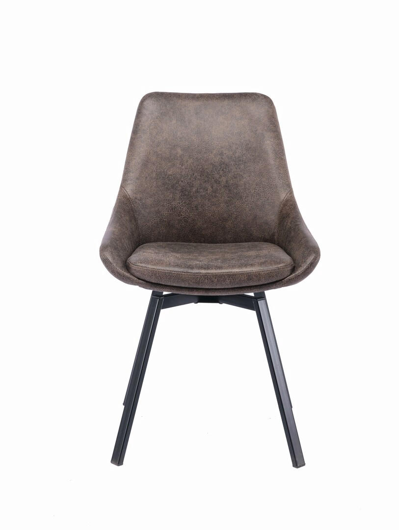 STOL stål  - brun/svart, Design, metall/textil (56/83,5/49cm) - Best Price