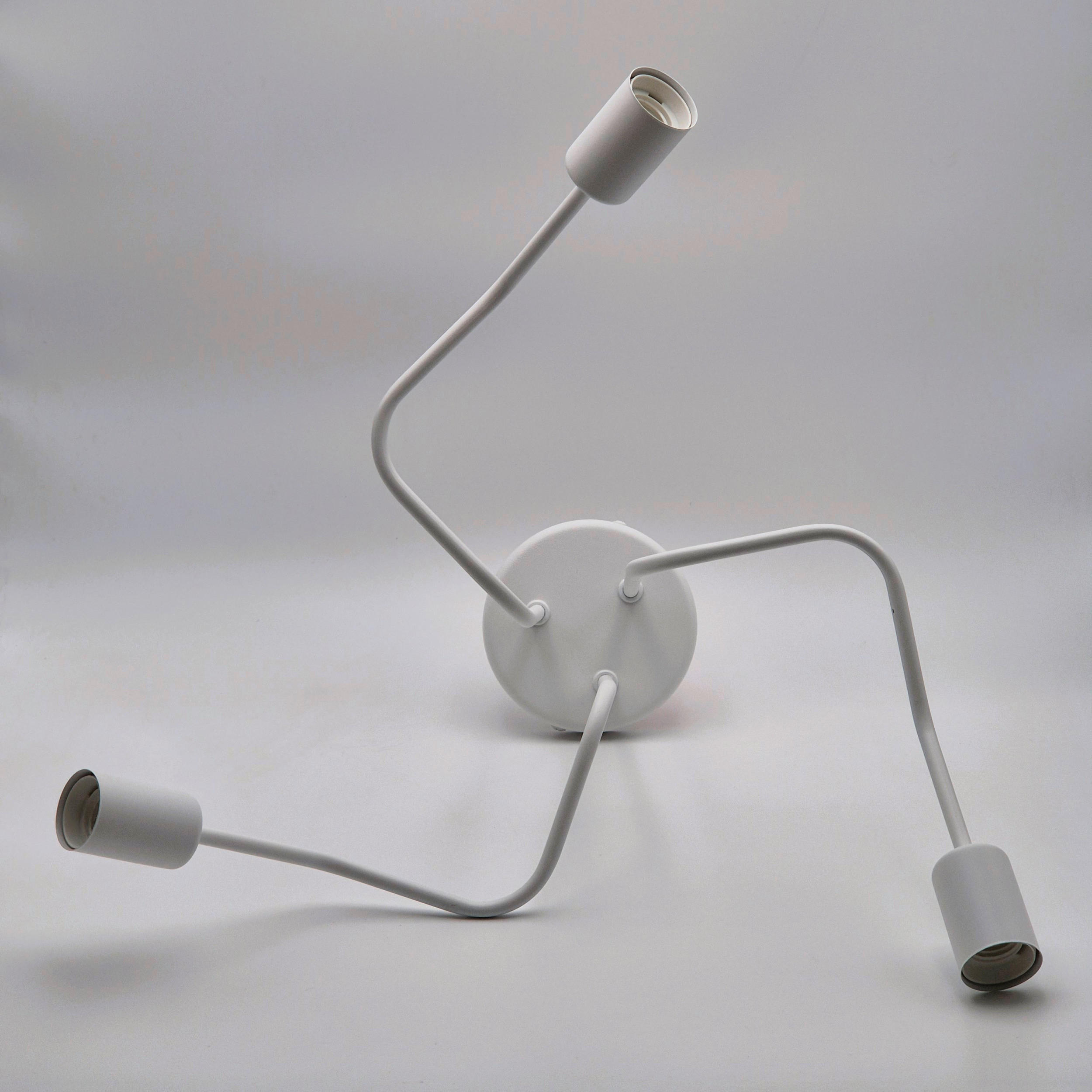 Thumbnail - Deckenleuchte Domino, Weiß Hochglanz, Metall, 40 cm, Made in Europe, Europäischer Sicherheitsstandard, Lampen & Leuchten...