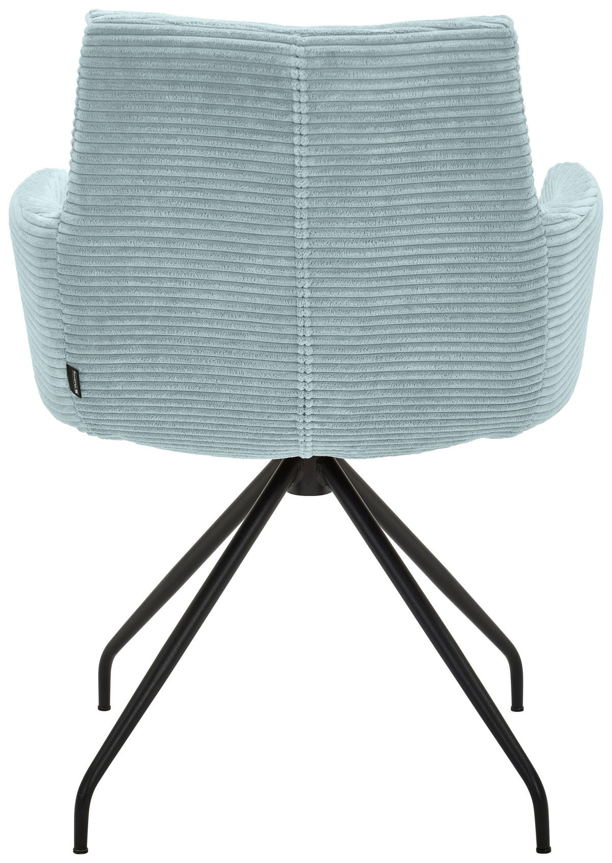 ARMLEHNSTUHL - Schwarz/Hellblau, Design, Textil/Metall (61/85/64cm) - Musterring