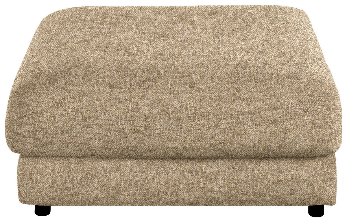HOCKER in Textil Sandfarben  - Sandfarben/Schwarz, Design, Kunststoff/Textil (100/86/100cm) - Lomoco