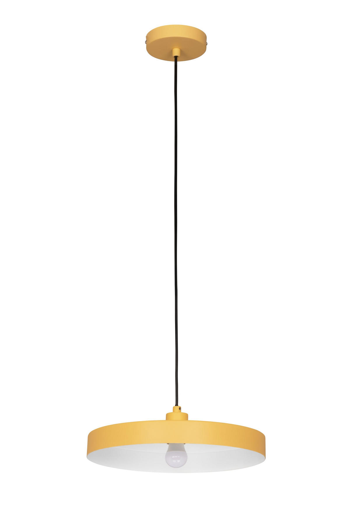 ZÁVĚSNÉ SVÍTIDLO, 35/162 cm  - žlutá, Basics, kov (35/162cm) - Novel